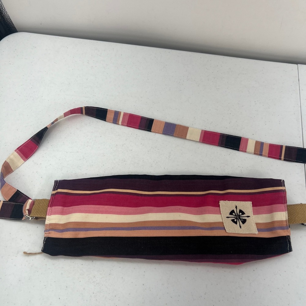 Love Nomadic Striped Canvas Waist Bag Fanny Pack Multicolor Boho Travel Slim